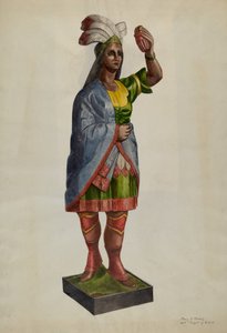 Sklep z cygarami Pocahontas, ok. godz. 1939.