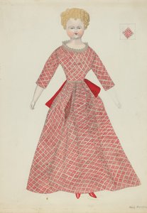 Lalka i kostium, ok. 1930 r. 1936. autorstwa Mary E Humes