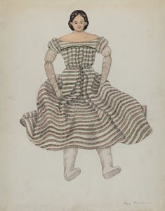 Lalka i kostium, ok. 1930 r. 1937. autorstwa Mary E Humes