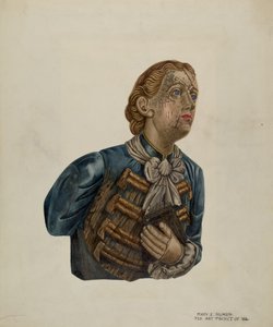 Figurant z Bark George, c. 1939. autorstwa Mary E Humes
