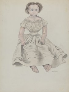 Lalka woskowa, ok. 1936.