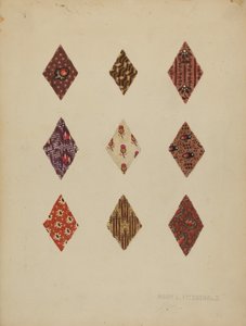 Łaty na kołdry, ok. 1937.