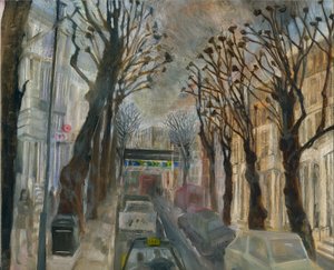 Blokada Ladbroke Grove: 3. z Oxford Gardens, 2021 (olej na pokładzie)