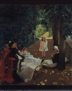 Park, ok. 1900 (olej na płótnie) autorstwa Mary Louise MacMonnies