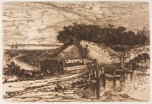Gardiners Bay, Long Island, widziana z Fresh Pond, 1881.