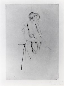Plecy dziecka autorstwa Mary Stevenson Cassatt