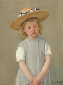 Dziecko w słomkowym kapeluszu, ok. 1886 (olej na płótnie) autorstwa Mary Stevenson Cassatt