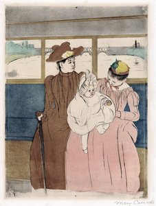 W omnibusie autorstwa Mary Stevenson Cassatt