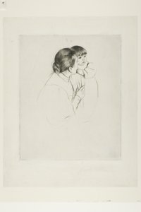 Chłopska matka z dzieckiem, ok. 1895 (suchoryt na papierze kość słoniowa) autorstwa Mary Stevenson Cassatt