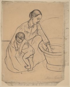 Kąpiel [recto] autorstwa Mary Stevenson Cassatt