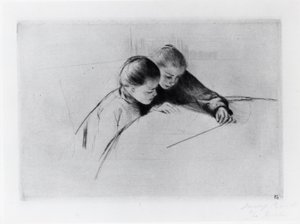 Mapa, czyli lekcja autorstwa Mary Stevenson Cassatt
