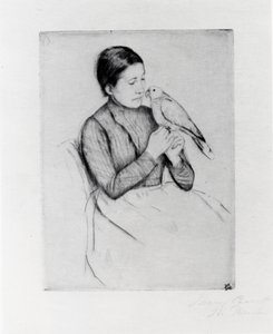 Papuga autorstwa Mary Stevenson Cassatt