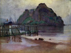 Odpływ o świcie, Dumbarton Rock (kolor lito)