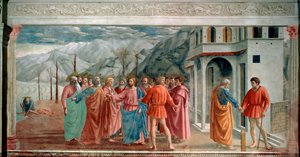 „Pieniądze w daninie”, 1425. autorstwa Masaccio Tommaso