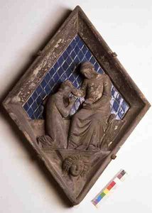 Pokuta, reliefowa płytka z Campanile (marmurowa i ceramiczna)
