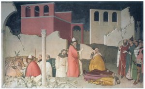 Cud papieża Sylwestra, kaplica San Silvestro, ok. 1337 r. (fresk)