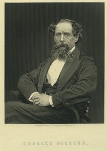 Charles Dickens, portret po fotografii Herbert Watkins (ur. 1828)