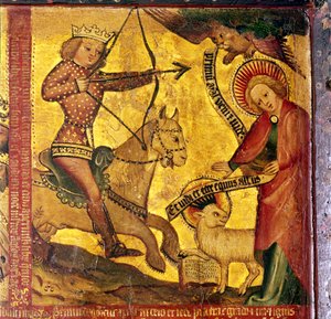 Pierwszy Jeździec, utożsamiany z rzymskim cesarzem Gajuszem AD37-41, XIV-XV w.