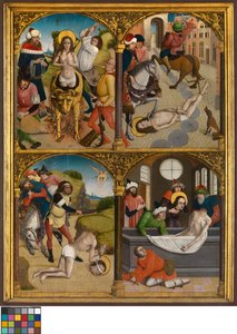 Legenda św. Jerzego, ok. 1500-10 (olej na desce) autorstwa Master Bruges
