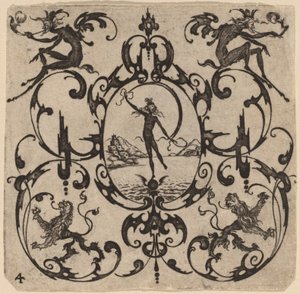 Ornament z groteską autorstwa Master CR