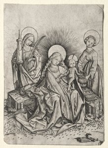 Madonna z Dzieciątkiem w ogrodzie między św. Barbarą a św. Dorota
