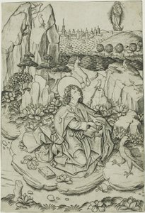 Święty Jan na wyspie Patmos autorstwa Master E.S.