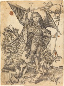 Saint Michael Defeating the Devils   1237278   pl       polish Successfully Translated  Original: Temple, decor pour une piece de theatre (Temple. Stage design for a theatre Play). Peinture anonyme. Aquarelle et gouache sur papier, vers 1800. Decor de thea