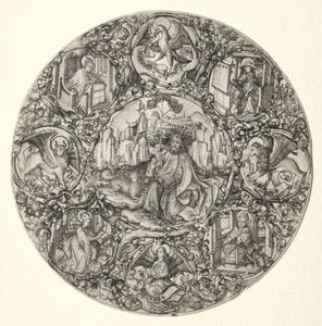 Św. Jan Chrzciciel w otoczeniu ewangelistów i czterech ojców Kościoła łacińskiego, 1466.
