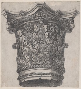Lustro rzymskiej wspaniałości: Stolica z głowami baranów i maskami, ca. 1537, ok. 1537 1537