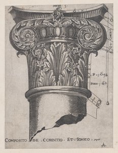 Lustro rzymskiej wspaniałości: kompozyt koryncki i joński, ca. 1537., ca. 1537