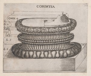 Lustro rzymskiej świetności: podstawa koryncka, ca. 1537., ca. 1537 autorstwa Master GA