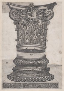 Lustro rzymskiej świetności: zdobiona stolica i podstawa, ca. 1537., ca. 1537