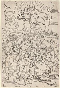 Nawrócenie św. Pawła autorstwa Master G.G.N. after Luca Cambiaso