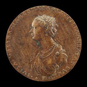 Giulia Orsini, 1537-1598, żona Baldassarre Rangoniego, ok. 1930 r. 1554 [awers], 1554. autorstwa Master IAC. URB.