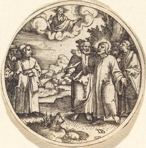 Chrystus z Trzema Swoimi Apostołami autorstwa Master IB