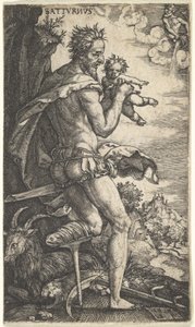 Saturn z Bogów, którzy przewodniczą planetom, 1525.