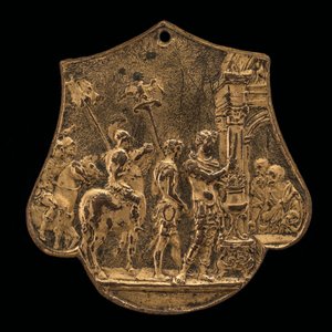 Mucius Scaevola, druga połowa XV wieku. autorstwa Master IO.FF.