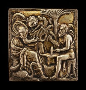 Apollo i Wulkan, XVI wiek. autorstwa Master I.S.A.