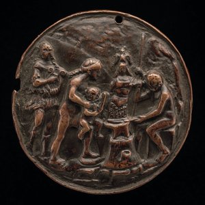 Apollo, Wenus, Mars i Wulkan, ok. 1500. autorstwa Master M.C.