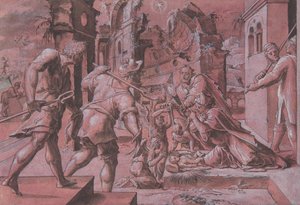 Adoracja pasterzy 1540-60. autorstwa Master Of The Liechtenstein Adoration