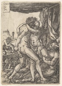 Herkules walczący z centaurami, 1577. autorstwa Master PM