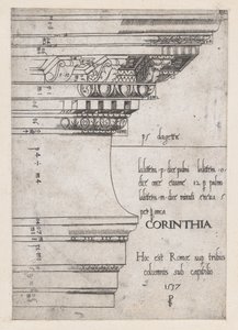 Lustro rzymskiej świetności: belkowanie ze świątyni Kastora i Polluksa, Rzym, 1537., 1537