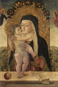 Dziewica z Dzieciątkiem, ok. 1470-1500 autorstwa Master P. Petrus