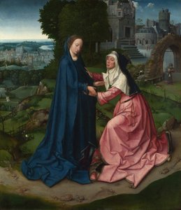 Nawiedzenie Najświętszej Marii Panny u św. Elżbiety. Panel z Ołtarza, ok. 1515