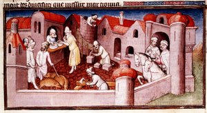 Scena z Księgi cudów Marco Polo..., początek XV wieku autorstwa Master of Boucicaut