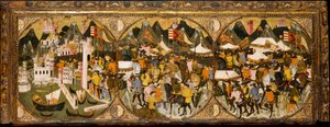Podbój Neapolu przez Karola z Durazzo, 1381-82. autorstwa Master of Charles of Durazzo