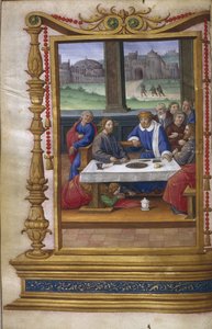 Uczta w Domu Szymona Faryzeusza, 1500-1550 autorstwa Master of Claude de France