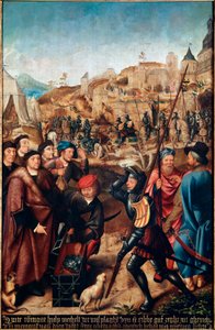 Legenda o św. Rumboldie”. autorstwa Master of Frankfurt