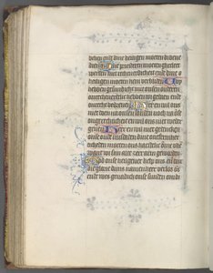 Księga godzin użytkowania Utrechtu: fol. 174v, Tekst, c. 1460-1465.