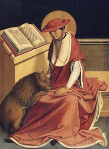 Święty Hieronim jako kardynał autorstwa Master of Grossgmain